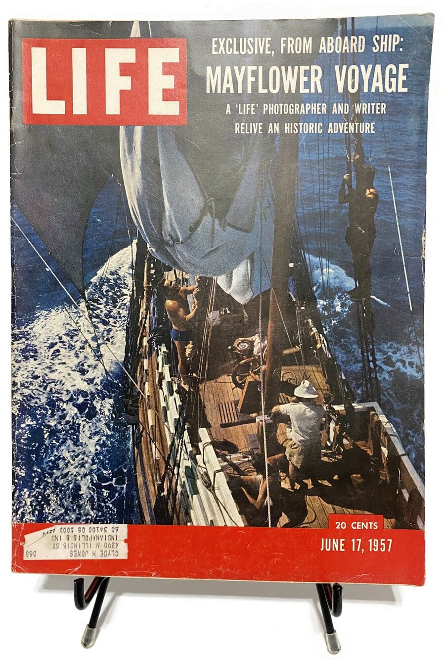 LIFE Magazine June 17 1957 Mayflower II Voyage Replica Vintage Original Complete